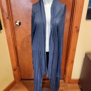 Yala Women's Draped Blue Cardigan, BAMBOO